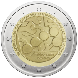 Cyprus 2 euro, 2023 60th Central Bank of Cyprus UC103