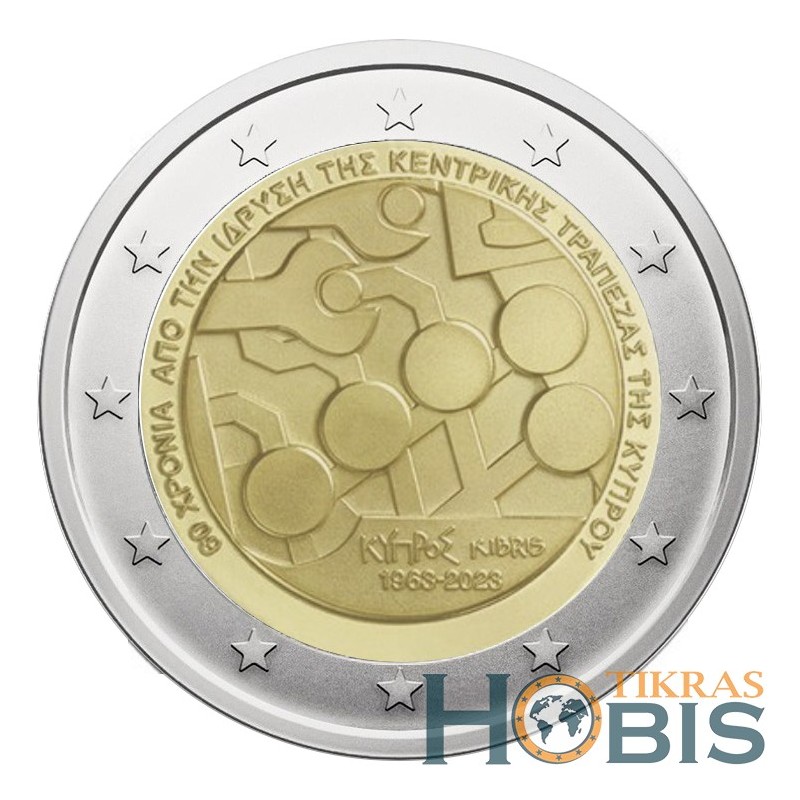 Kipras 2 eurai, 2023 Kipro centrinio banko 60 UC103