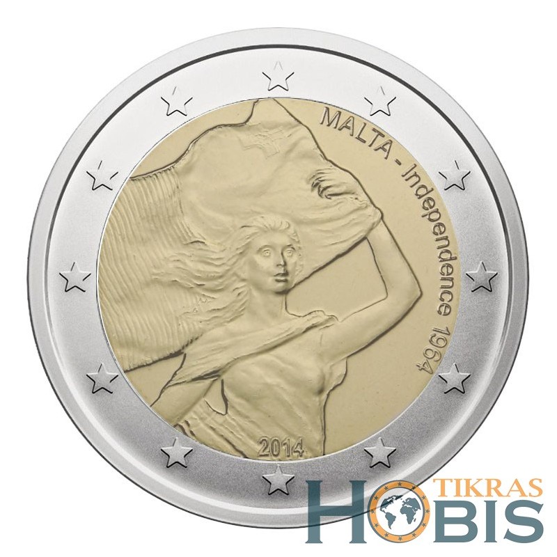 Malta 2 eurai, 2014 Independence of Malta