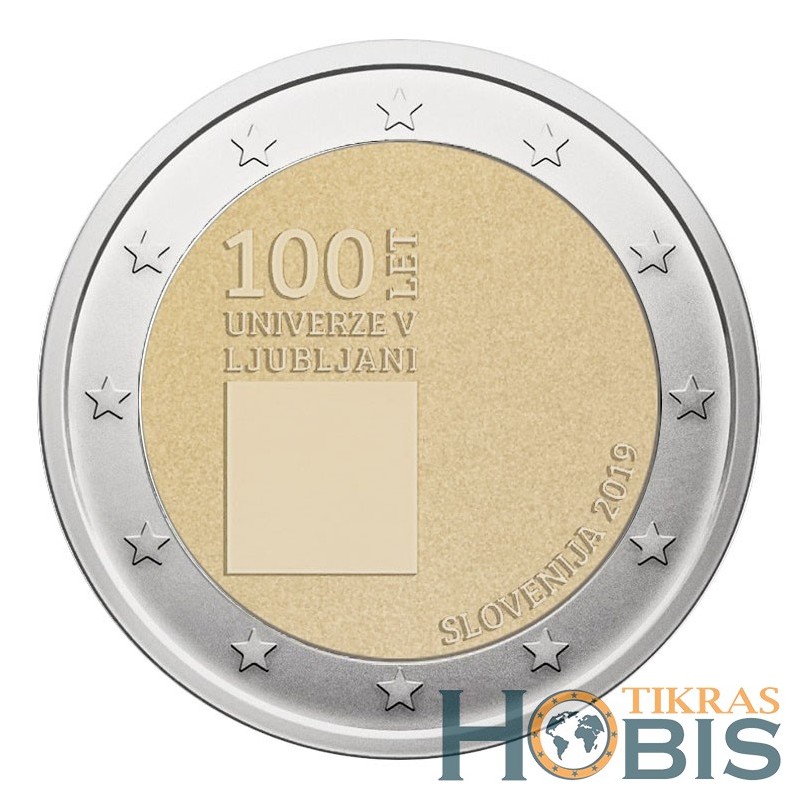 Slovenia 2 euro, 2019 100th Ljubljana UC105