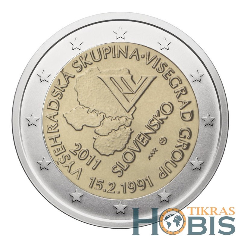 Slovakija 2 eurai, 2011 Visegrad Group
