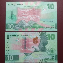 Zambia 10 Kwacha, 2024 P-62a