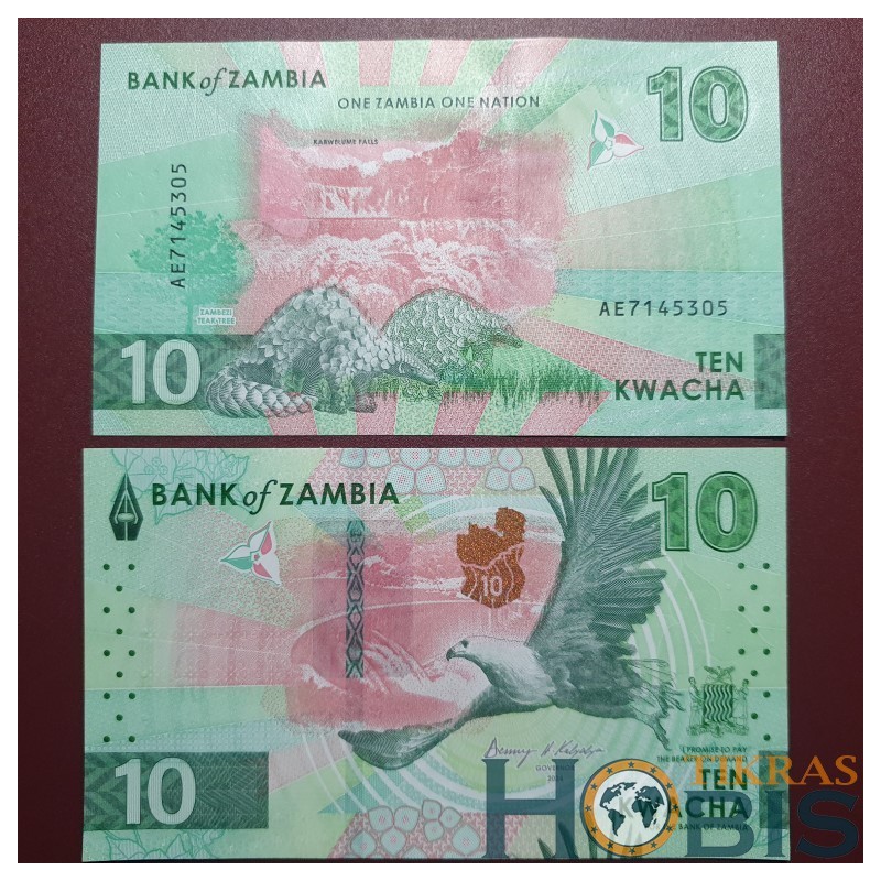 Zambija 10 Kwacha, 2024 P-62a
