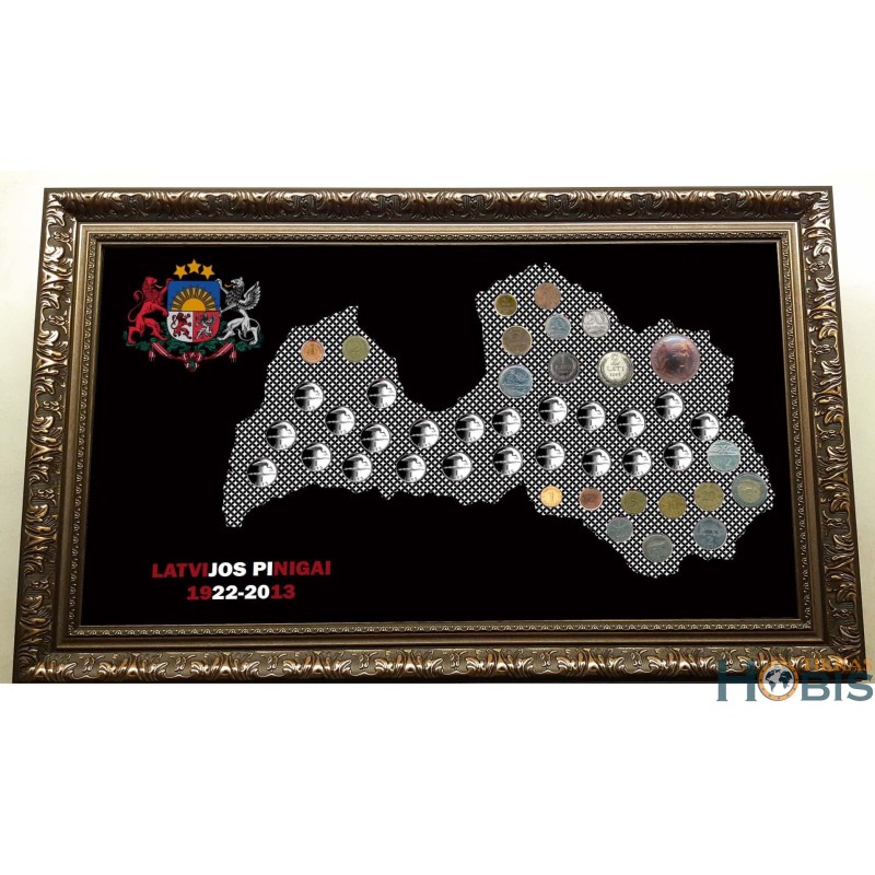 Frame for Latvian coins No. 66 - 1922-2013