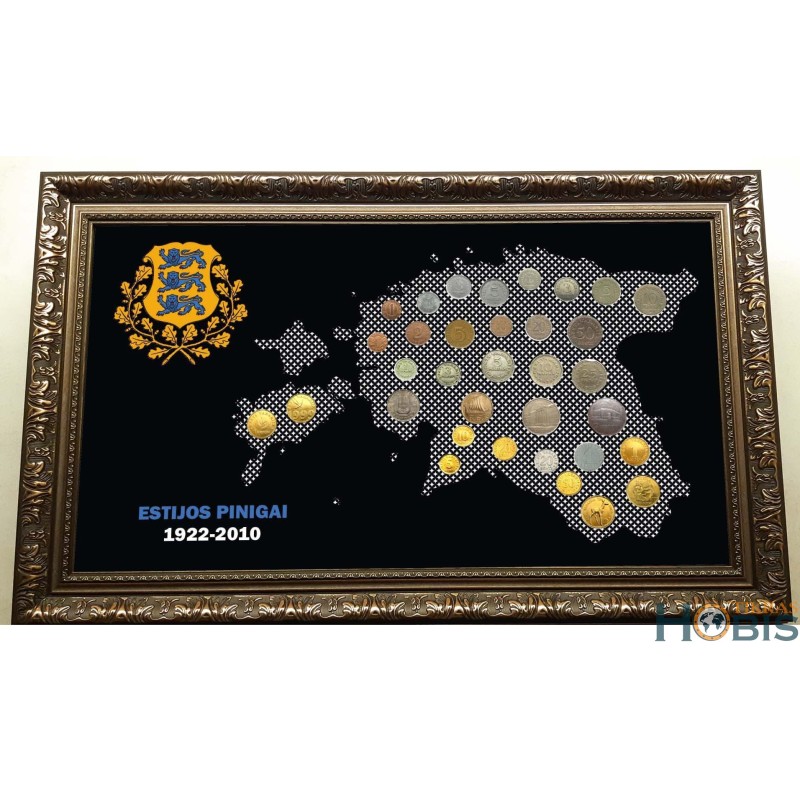 Frame for Estonian coins No. 65 - 1922-2010