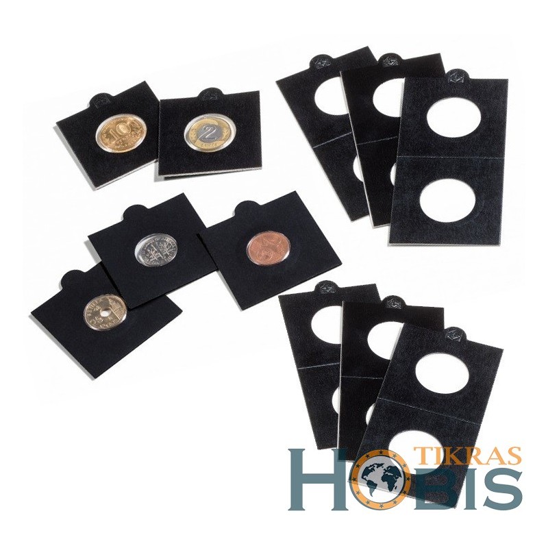 Leuchtturm self-adhesive black holder 17.50-39.50 mm