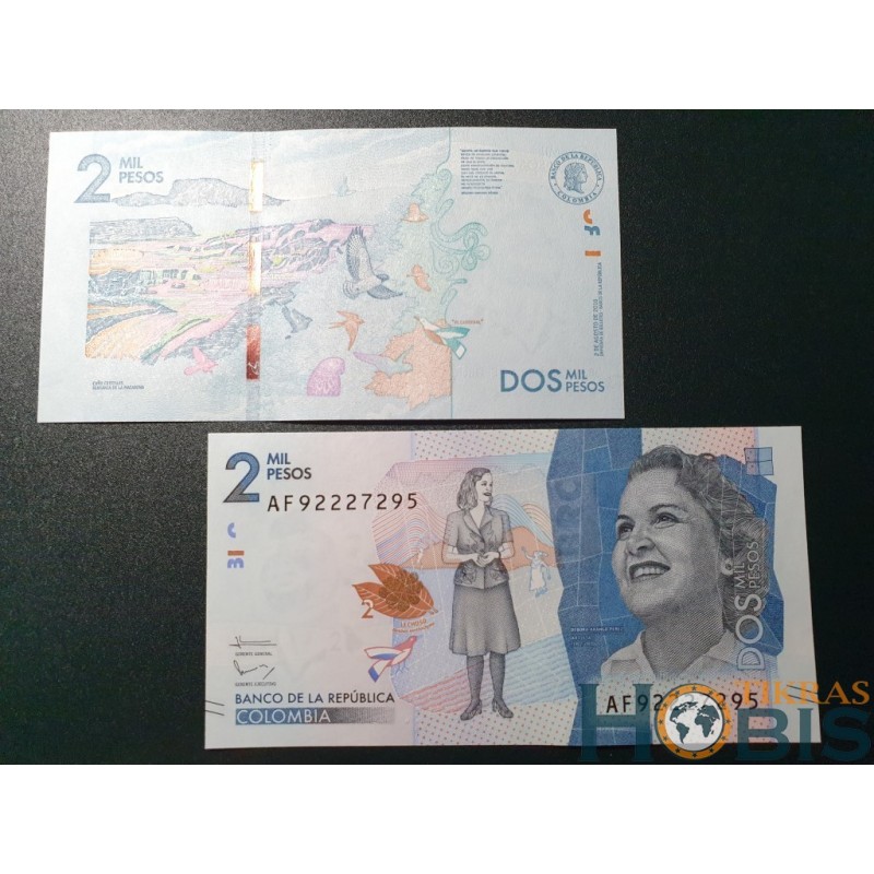 Kolumbija 2000 pesų, 2016 P-458b