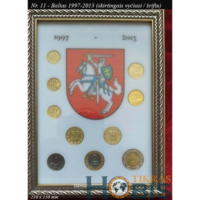 Frame for Lithuanian coins No. 11 - 1997-2013