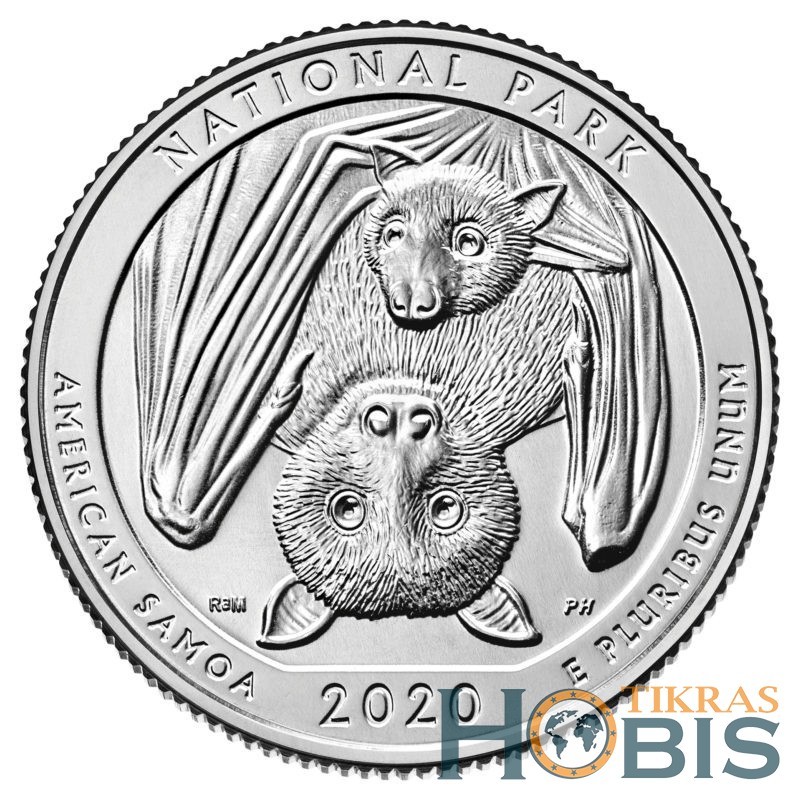 US 25 cents, 2020 American Samoa