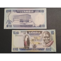 Zambia 10 kwachas, 1986 P-26e