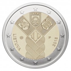 Lietuva 2 eurai, 2018 Baltijos valstybių šimtmetis