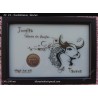 Frame Greeting with position for coin No 24 - Taurus