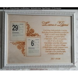 Rėmelis Kalendorius A3 Nr. 37 - 2-iem kalendoriams