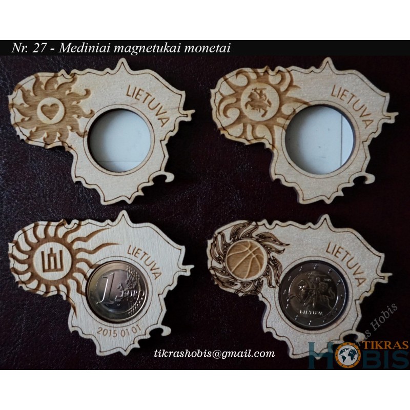 Medinis magnetukas monetai Nr. 27